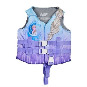 SwimWays Kids Life Jacket, Disney Frozen Elsa, Child 33-55 lbs, Purple